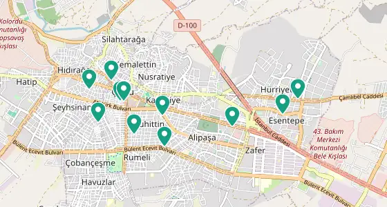 Çorlu eczane konum haritası — Tekirdağ