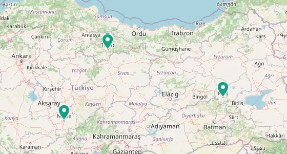 Merkez eczane konum haritası — Tokat