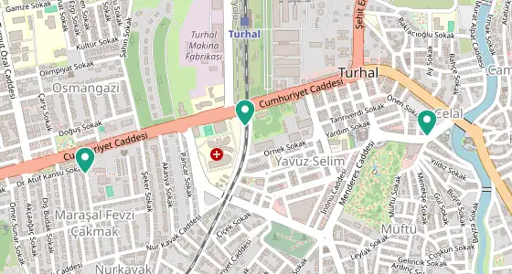 Turhal eczane konum haritası — Tokat