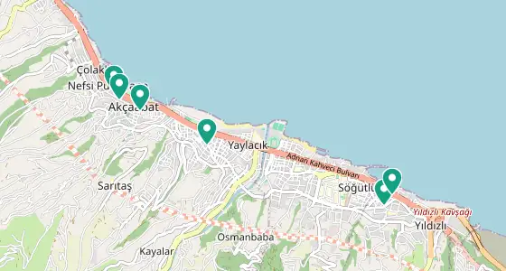 Akçaabat eczane konum haritası — Trabzon