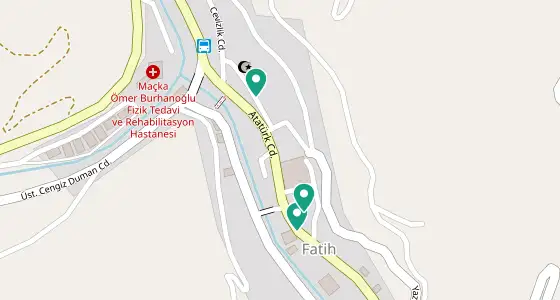Maçka eczane konum haritası — Trabzon