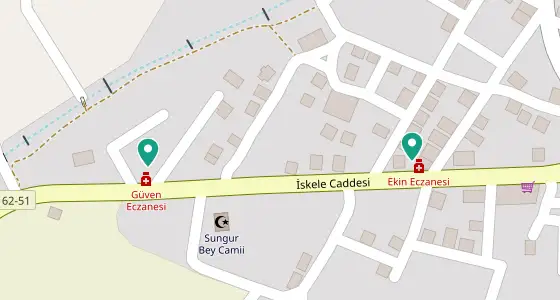 Pertek eczane konum haritası — Tunceli