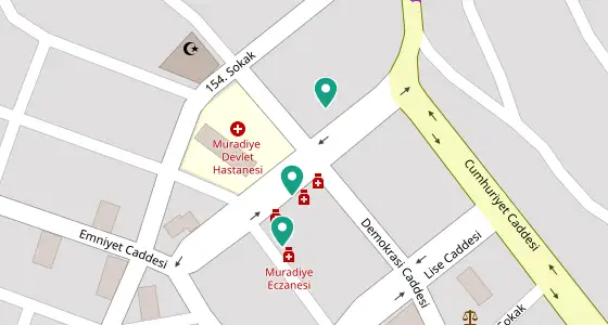 Muradiye eczane konum haritası — Van