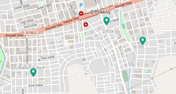 Çiftlikköy eczane konum haritası — Yalova