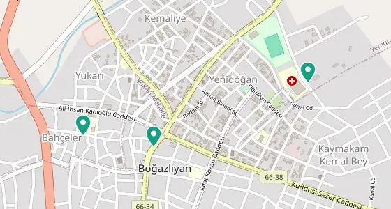 Boğazlıyan eczane konum haritası — Yozgat