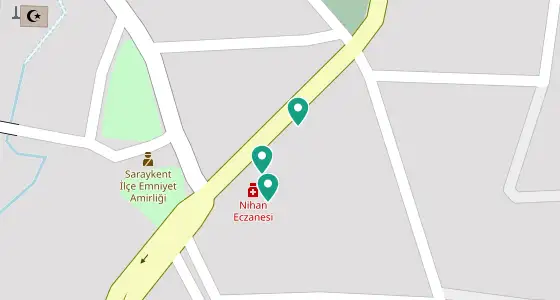 Saraykent eczane konum haritası — Yozgat